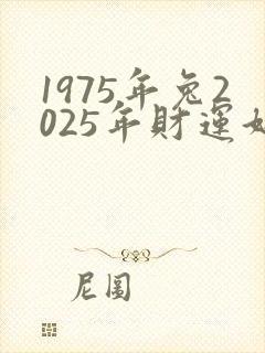 1975年兔2025年财运好