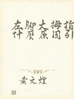 左脚大拇指麻痛什么原因引起的