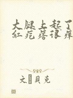 大腿上起了几个红疙瘩很痒怎么回事