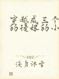 穿越成三个反派的后娘的小说