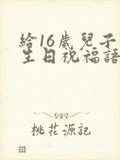 给16岁儿子的生日祝福语 简短独特