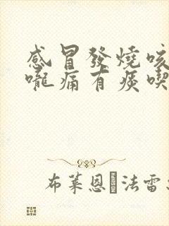 感冒发烧咳嗽喉咙痛有痰吃什么药