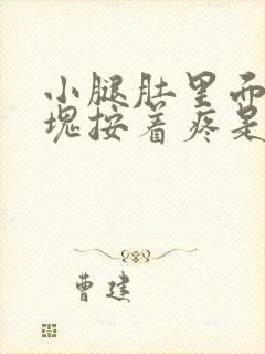 小腿肚里面有硬块按着疼是怎么回事封面