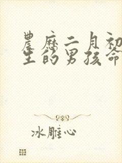 农历二月初三出生的男孩命运