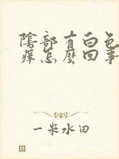 阴部有白色疙瘩痒怎么回事