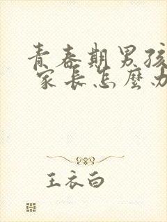 青春期男孩叛逆 家长怎么办