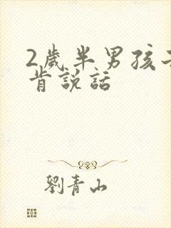 2岁半男孩子不肯说话封面