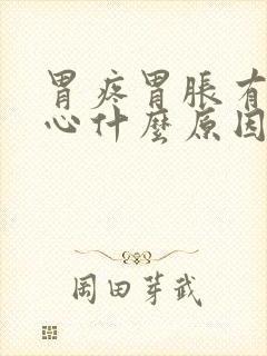 胃疼胃胀有点恶心什么原因