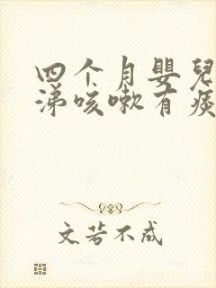 四个月婴儿流鼻涕咳嗽有痰怎么办?