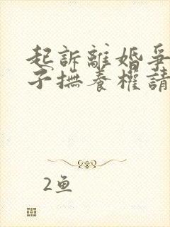 起诉离婚争取孩子抚养权请律师费用多少钱