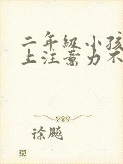 二年级小孩课堂上注意力不集中封面