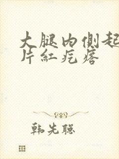 大腿内侧起了一片红疙瘩