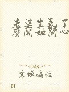 老婆生气了该怎么哄她开心的句子