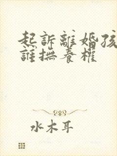 起诉离婚孩子归谁抚养权