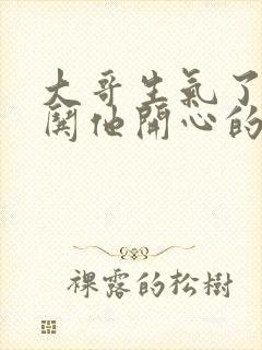 大哥生气了怎么哄他开心的话