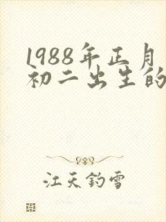 1988年正月初二出生的人命运