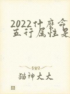 2022什么命五行属性是什么