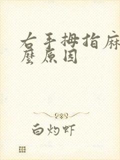 右手拇指麻木什么原因