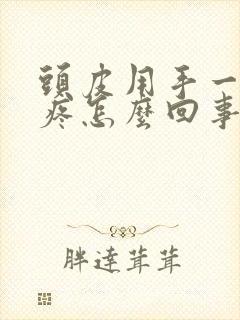 头皮用手一摸就疼怎么回事