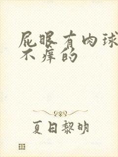 屁眼有肉球不疼不痒的封面