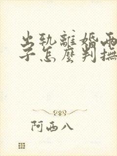 出轨离婚两个孩子怎么判抚养权封面