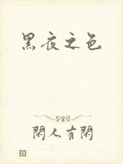 黑夜之色封面