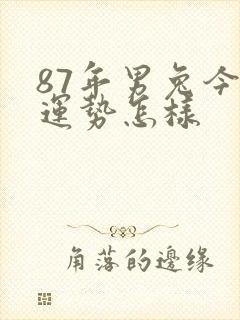 87年男兔今年运势怎样封面