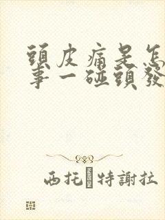 头皮痛是怎么回事一碰头发就疼