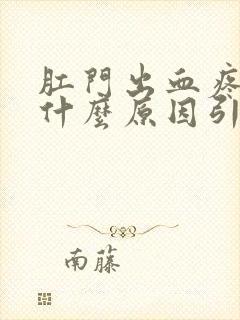 肛门出血疼痛是什么原因引起的