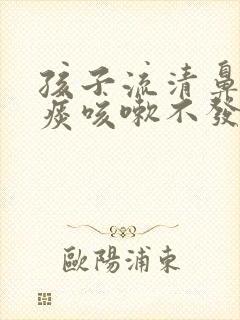 孩子流清鼻涕有痰咳嗽不发烧