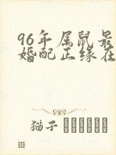 96年属鼠最佳婚配正缘在哪一年封面