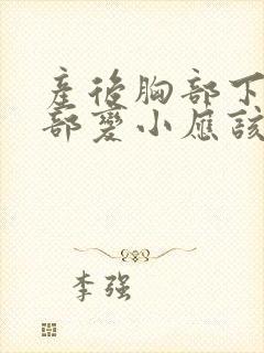 产后胸部下垂胸部变小应该怎么办