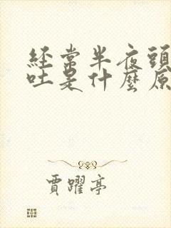 经常半夜头晕想吐是什么原因封面