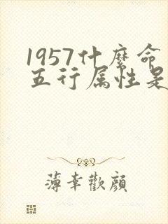1957什么命五行属性是什么