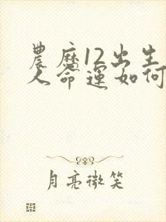 农历12出生的人命运如何