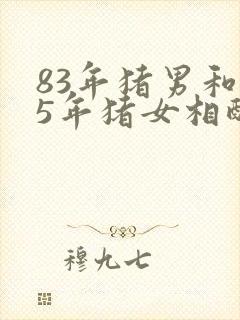 83年猪男和95年猪女相配吗