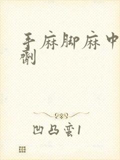 手麻脚麻中药方剂