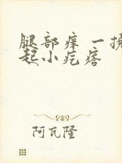 腿部痒 一挠就起小疙瘩