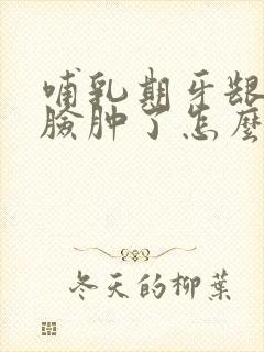 哺乳期牙龈肿痛脸肿了怎么办