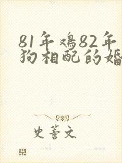 81年鸡82年狗相配的婚姻好吗封面