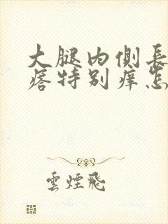 大腿内侧长红疙瘩特别痒怎么回事