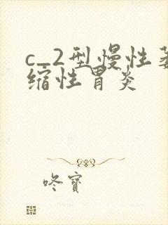 c_2型慢性萎缩性胃炎封面