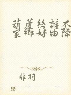 葫芦丝谁不说俺家乡好曲降b调曲谱