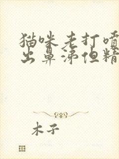 猫咪老打喷嚏喷出鼻涕但精神很好封面