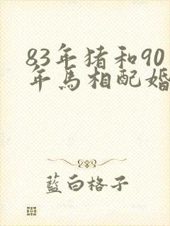 83年猪和90年马相配婚姻如何封面