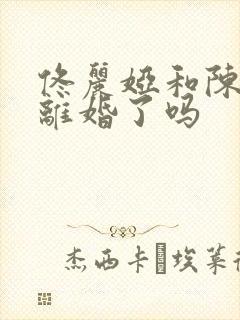 佟丽娅和陈思诚离婚了吗