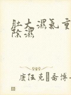 肚大湿气重怎么除湿