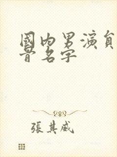 国内男演员老戏骨名字