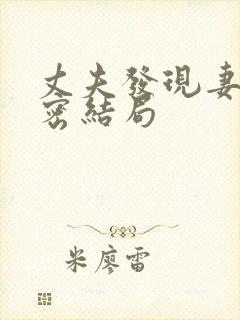 丈夫发现妻子秘密结局