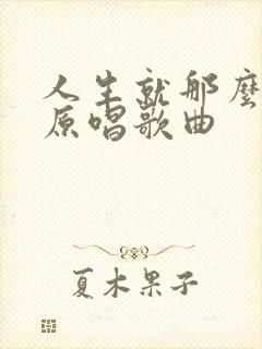 人生就那么一晃原唱歌曲